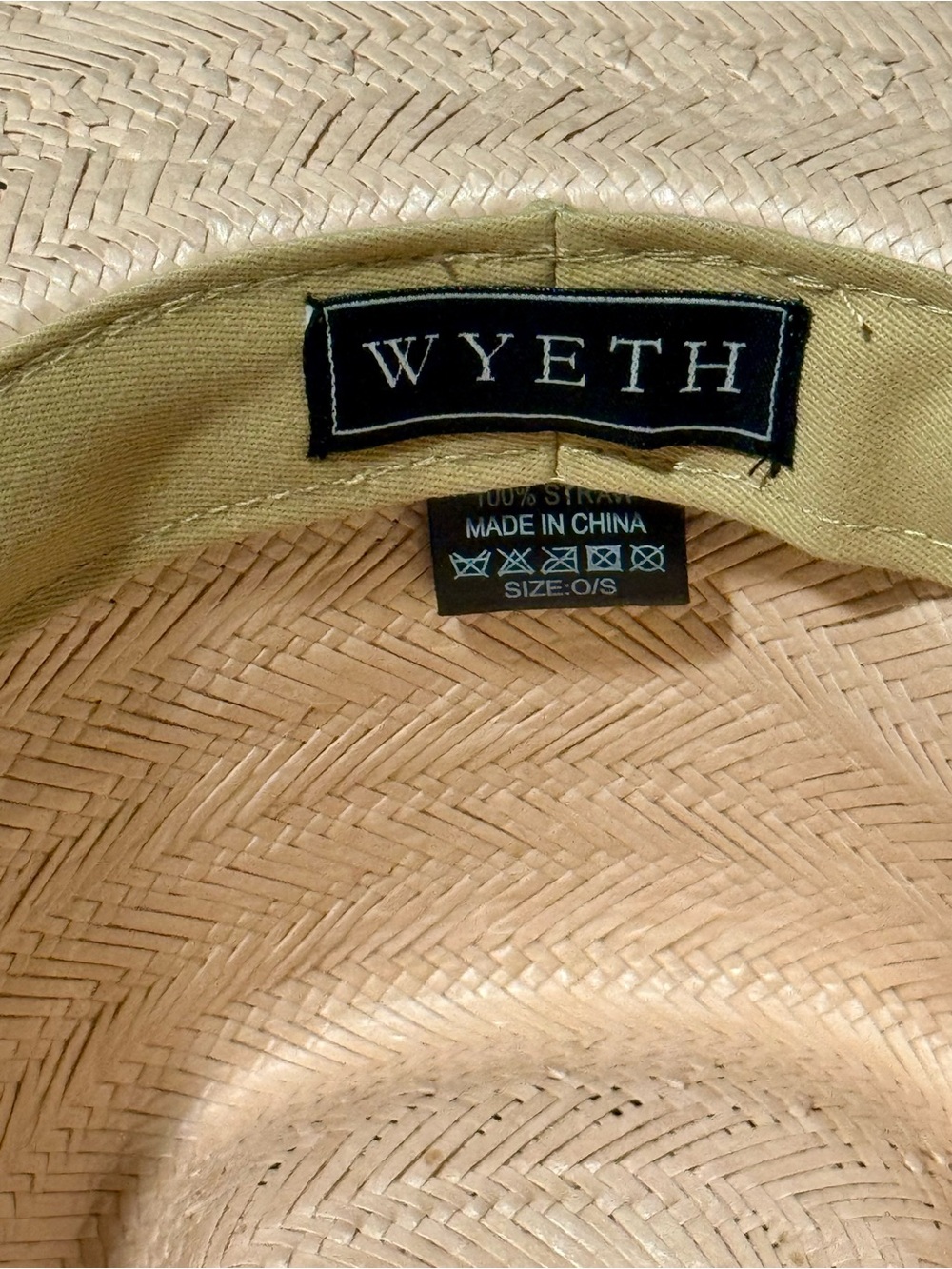 Wyeth Straw Western Hat in Light Rose - Picture 3 of 5